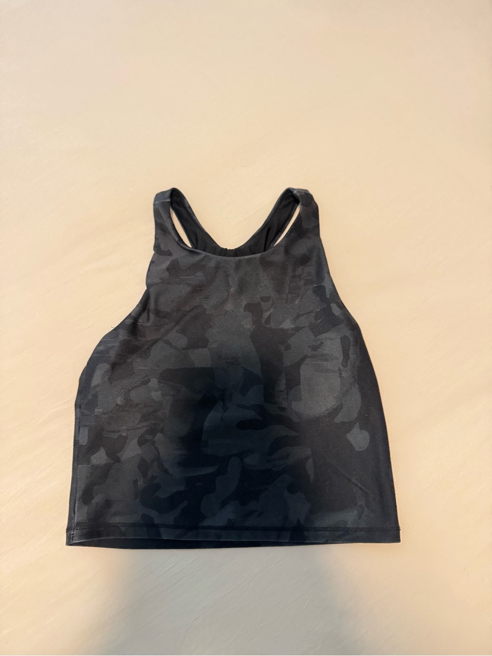 DSG Black / Dark agree Camo High-Neck Racerback Crop Top